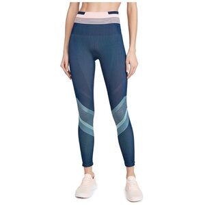 LNDR Solar Seamless Leggings in Sailor Blue Teal Pink